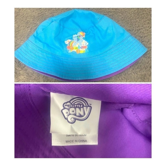 My Little Pony Rainbow Dash Bucket Hat, Size OSFM Inner Lining 100% Cotton - Picture 1 of 7